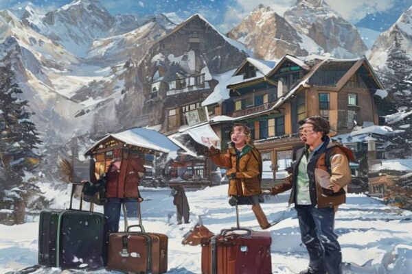 Confused tourists stranded outside Alpine hotel after luxury holiday scam