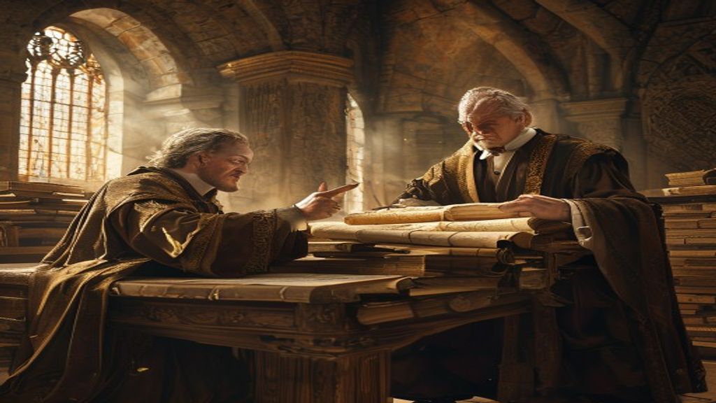 Medieval Bologna students fined professors in a grand stone lecture hall