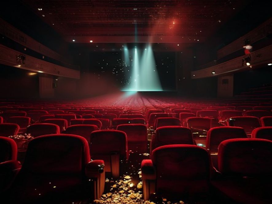 Empty cinema auditorium representing the worst box office ever recorded